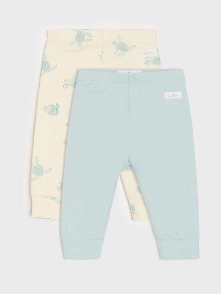 Bawełniane legginsy 2 pack - kremowy. Białe legginsy długie sportowe Sinsay, l, bez wzorów, z bawełny. Za 19.99 zł.