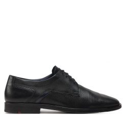 Półbuty Lloyd. Czarne eleganckie półbuty Lloyd, bez wzorów, bez obcasa, bez zapięcia. Za 489.99 zł.