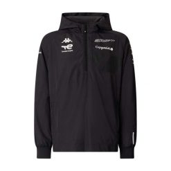 Veste de survêtement Peugeot Sport Asteodi. Czarne bluzy Kappa, m, bez wzorów, z dresówki, bez kaptura. Za 442.00 zł.