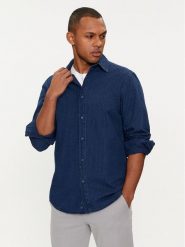 United Colors Of Benetton Koszula 50GHUQ03L Niebieski Regular Fit. Niebieskie koszule United Colors Of Benetton, l, bez wzorów, z bawełny, bez kołnierzyka, bez ramiączek. Za 379.99 zł.