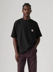 Levi's Koszulka w kolorze czarnym rozmiar: M. Czarne bezrękawniki Levi's®, m, bez wzorów, z bawełny, bez kołnierzyka, bez ramiączek. Za 62.18 zł.