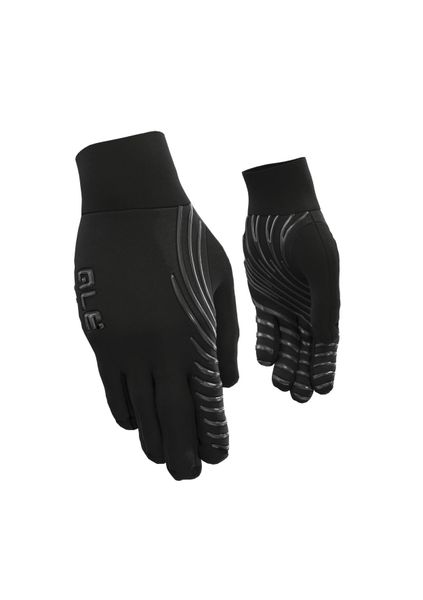 Rękawiczki rowerowe Alé Cycling Spirale. Czarne rękawiczki ALÉ CYCLING, na jesień, bez wzorów, z elastanu. Za 118.99 zł.