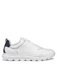 Geox Sneakersy U Spherica U46BYB 04685 C1039 Biały. Białe buty sportowe casual Geox, bez wzorów, ze skóry, bez zapięcia. Za 429.99 zł.