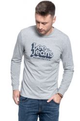MĘSKI LONGSLEEVE LEE SEASONAL 70S LOGO GREY MELE L62OFQ37 112114755. Szare bluzki z długim rękawem Lee, l, bez wzorów, bez kołnierzyka, bez ramiączek. Za 109.99 zł.