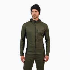 Bluza męska Rossignol Blackside Mix Full Zip Hoodie Fleece. Zielone bluzy Rossignol, na zimę, m, bez wzorów, bez kaptura. Za 469.99 zł.