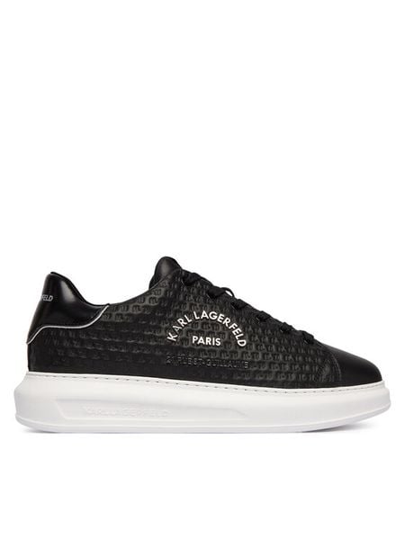 KARL LAGERFELD Sneakersy Kapri KL52536K Czarny. Czarne buty sportowe casual KARL LAGERFELD, bez wzorów, ze skóry, bez zapięcia. Za 544.99 zł.