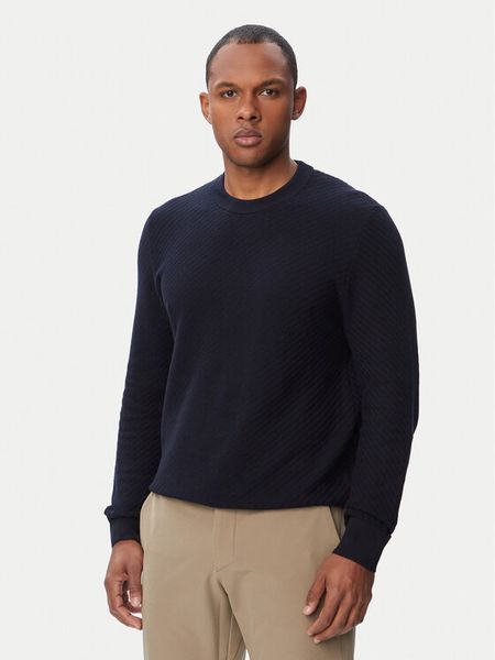 BOSS Sweter H-Lofranco 50565565 Granatowy Regular Fit. Niebieskie swetry rozpinane Boss, m, bez wzorów, z bawełny, bez kołnierzyka, bez ramiączek. Za 699.99 zł.