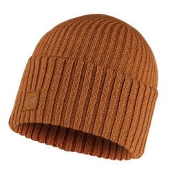 Czapka zimowa Knitted Rutger. Brązowe czapki zimowe Buff, bez wzorów. W wyprzedaży za 119.93 zł.