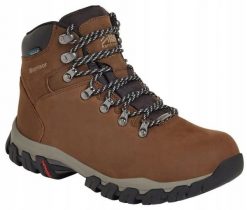 Buty trekkingowe męskie Karrimor Mendip 3 K896. Brązowe buty turystyczne Karrimor, bez wzorów, z materiału, bez zapięcia, trekkingowe. Za 283.49 zł.