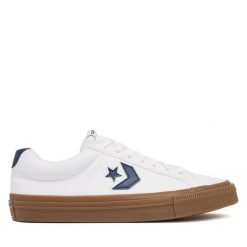 Converse. Białe trampki sportowe Converse, bez wzorów, bez zapięcia, tenisowe. Za 189.99 zł.