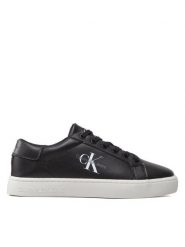 Calvin Klein Jeans Sneakersy Classic Cupsole Laceup Low Lth YM0YM00491 Czarny. Czarne buty sportowe casual Calvin Klein Jeans, bez wzorów, z jeansu, bez zapięcia. Za 379.99 zł.