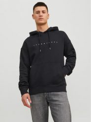 Jack&Jones Bluza 12233972 Czarny Relaxed Fit. Czarne bluzy Jack&Jones, m, bez wzorów, z syntetyku, bez kaptura. Za 109.99 zł.