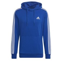 Bluza z 3 paskami adidas Essentials. Białe bluzy z kapturem Adidas, m, bez wzorów, z kapturem. Za 213.00 zł.