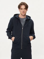 Pepe Jeans Bluza Joe Zip PM582572 Granatowy Regular Fit. Niebieskie bluzy Pepe Jeans, l, bez wzorów, z bawełny, bez kaptura. Za 259.00 zł.