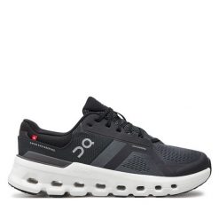 Buty do biegania On. Czarne buty do biegania On, bez wzorów, bez zapięcia, do biegania. Za 639.99 zł.