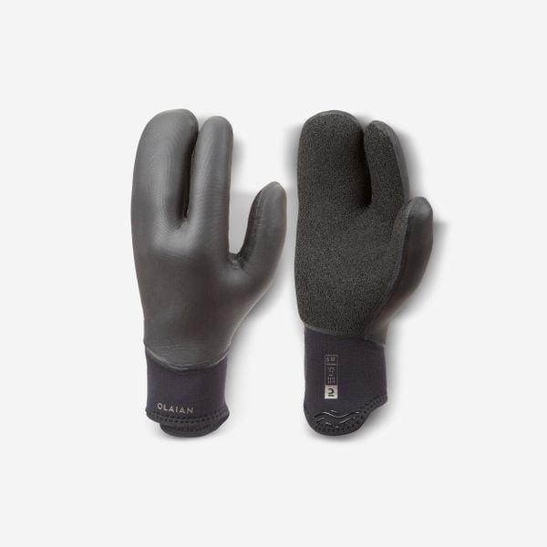 Second Life - Rękawiczki surfingowe Decathlon 900 z neoprenu 5 mm - Stan Dobry. Czarne rękawiczki Decathlon, na zimę, bez wzorów, z neoprenu. Za 119.99 zł.