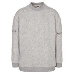 Bluza Urban Classics training terry crew. Szare bluzy Urban Classics, m, bez wzorów, bez kaptura. Za 214.00 zł.