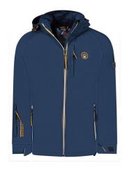 Geographical Norway Kurtka softshellowa "Tabim" w kolorze granatowym rozmiar: S. Niebieskie kurtki outdoor i hardshell Geographical Norway, s, bez wzorów, bez kaptura. Za 184.02 zł.