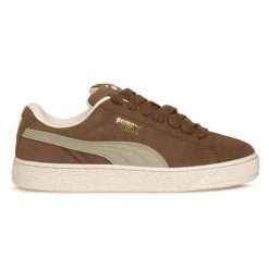 Buty do chodzenia męskie Puma 18 Suede Xl. Brązowe buty sportowe casual Puma, bez wzorów, z gumy, bez zapięcia, puma suede. Za 514.00 zł.