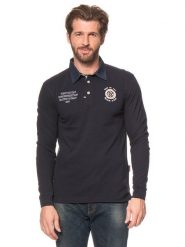 Vent du Cap Koszulka polo w kolorze granatowym rozmiar: M. Niebieskie koszulki polo Vent du Cap, m, z aplikacjami, bez kołnierzyka, bez ramiączek. Za 86.99 zł.