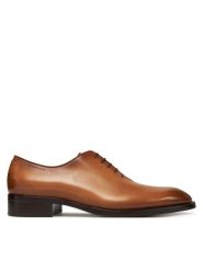 BOSS Półbuty Styl Rill 50534364 Brązowy. Brązowe eleganckie półbuty Boss, bez wzorów, ze skóry, bez obcasa, bez zapięcia. Za 1,899.00 zł.