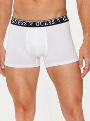 Guess Bokserki U4YF00 KCD31 Biały. Białe bokserki Guess, m, z aplikacjami, z bawełny. Za 59.99 zł.