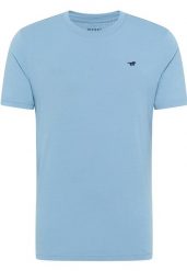 Męski T-Shirt Mustang Style Alex Faded Denim 1018000 5124. T-shirty Mustang, m, bez wzorów, z denimu, bez kołnierzyka, bez ramiączek. Za 79.99 zł.