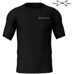 Męska Koszulka Sportowa Givova Corpus 2 - 2XL, Oddychająca i Elastyczna. Czarne bielizna termoaktywna Givova, m, bez wzorów, z elastanu, bez ramiączek, do piłki nożnej. Za 155.99 zł.