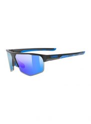 Okulary przeciwsłoneczne Uvex Axos Set - black matt/mirror blue. Czarne okulary przeciwsłoneczne Uvex. Za 399.99 zł.