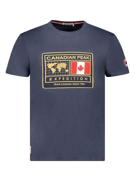 Canadian Peak Koszulka "Jofoteneak" w kolorze granatowym rozmiar: M. Niebieskie bezrękawniki Canadian Peak, m, bez wzorów, z bawełny, bez kołnierzyka, bez ramiączek. Za 56.79 zł.