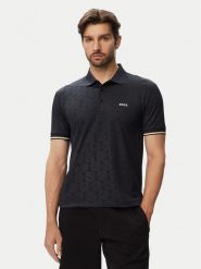HUGO Polo Game 1 50564785 Granatowy Slim Fit. Niebieskie koszulki polo Hugo, l, bez wzorów, z syntetyku, bez kołnierzyka, bez ramiączek. Za 629.99 zł.