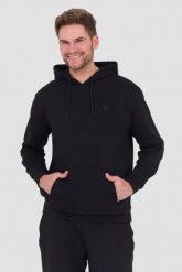 GUESS Czarna bluza Aldwin Hooded. Czarne bluzy Guess, l, z aplikacjami, bez kaptura. W wyprzedaży za 292.99 zł.