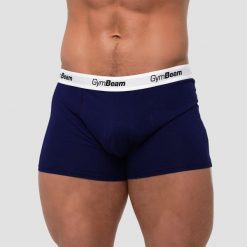 Bokserki męskie 3-pak granatowe Essentials. Niebieskie bokserki GYMBEAM, m, bez wzorów, z bawełny. Za 83.90 zł.