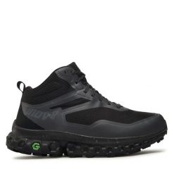 Trekkingi Inov-8. Czarne botki sznurowane Inov-8, bez wzorów, z gore-texu, bez obcasa, bez zapięcia. Za 999.99 zł.