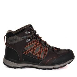 Trekkingi Regatta. Brązowe botki sznurowane Regatta, bez wzorów, bez obcasa, bez zapięcia. Za 299.99 zł.