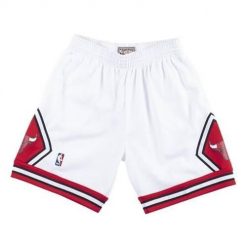 Spodnie koszykarskie męskie Mitchell & Ness Nba Chicago Bulls Swingman. Białe szorty Mitchell & Ness, m, bez wzorów, sportowe. Za 433.00 zł.