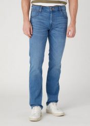 WRANGLER GREENSBORO MĘSKIE SPODNIE JEANSOWE JEANSY VITO W15QAG42E 112329009. Białe eleganckie spodnie Wrangler, na co dzień, na zimę, l, z bawełny, casualowe. Za 239.99 zł.