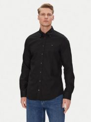 Tommy Hilfiger Koszula MW0MW38658 Czarny Slim Fit. Czarne koszule Tommy Hilfiger, m, bez wzorów, z bawełny, bez kołnierzyka, bez ramiączek. Za 359.99 zł.