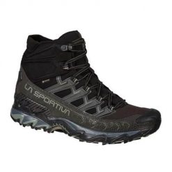 Buty trekkingowe męskie La Sportiva La Ultra Raptor Ii Mid Gtx. Czarne buty turystyczne La Sportiva, bez wzorów, z materiału, za kostkę, bez zapięcia, trekkingowe. Za 1,021.00 zł.