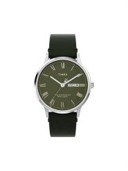 Timex Zegarek Waterbury Classic TW2W50500 Zielony. Zielone, analogowe zegarki Timex. Za 489.99 zł.