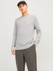 Jack & Jones Sweter w kolorze szarym rozmiar: XXL. Szare swetry nierozpinane Jack & Jones, xxl, bez wzorów, bez kołnierzyka, bez ramiączek. Za 102.95 zł.