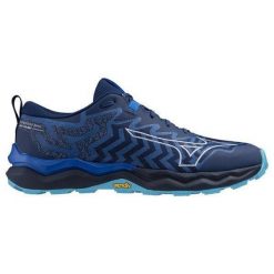 Buty trailowe Mizuno Wave Daichi 8 GTX. Białe buty do biegania Mizuno, bez wzorów, bez zapięcia, do biegania, mizuno wave. Za 663.55 zł.