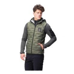 Męska Kurtka Huel PrimaLoft Gilet. Zielone kurtki ELBRUS, l, bez wzorów, z materiału, z kapturem. Za 599.80 zł.