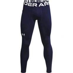 Legginsy Under Armour Coldgear®. Białe legginsy długie sportowe Under Armour, m, bez wzorów, z materiału, na fitness i siłownię. Za 263.00 zł.