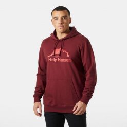 Bluza z kapturem Helly Hansen Nord Graphic. Czerwone bluzy z kapturem Helly Hansen, m, bez wzorów, z bawełny, z kapturem. Za 380.50 zł.