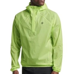 Kurtka treningowa męska Superdry Run Lw Waterproff Shell. Żółte kurtki przeciwdeszczowe Superdry, m, bez wzorów, z poliamidu, bez kaptura. W wyprzedaży za 269.00 zł.