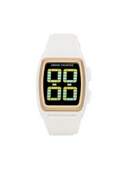 Armani Exchange Zegarek Kelvin AX2968 Biały. Białe, cyfrowe zegarki Armani Exchange. Za 589.99 zł.