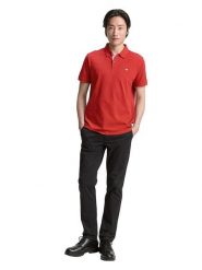 Tom Tailor Koszulka polo w kolorze czerwonym rozmiar: S. Czerwone koszulki polo Tom Tailor, s, bez wzorów, z bawełny, bez kołnierzyka, bez ramiączek. Za 39.31 zł.