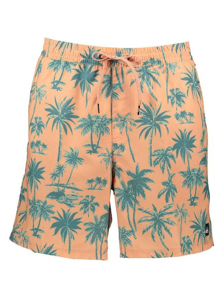 Quiksilver Szorty kąpielowe w kolorze pomarańczowo-błękitnym rozmiar: XL. Niebieskie kąpielówki Quiksilver, xl, bez wzorów. Za 111.45 zł.