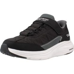 Buty SKECHERS CONTOUR FOAM Czarny. Czarne buty turystyczne Skechers, bez wzorów, ze skóry, bez zapięcia, na fitness i siłownię. Za 248.99 zł.